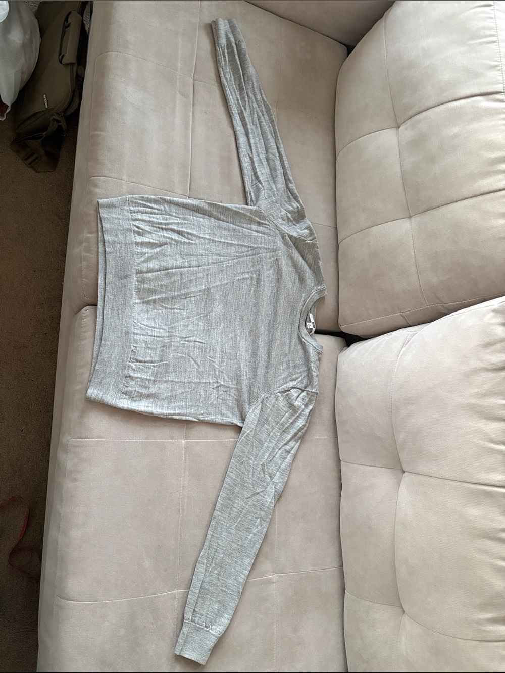 Uniqlo Light Gray 100% Wool Crewneck Sweater